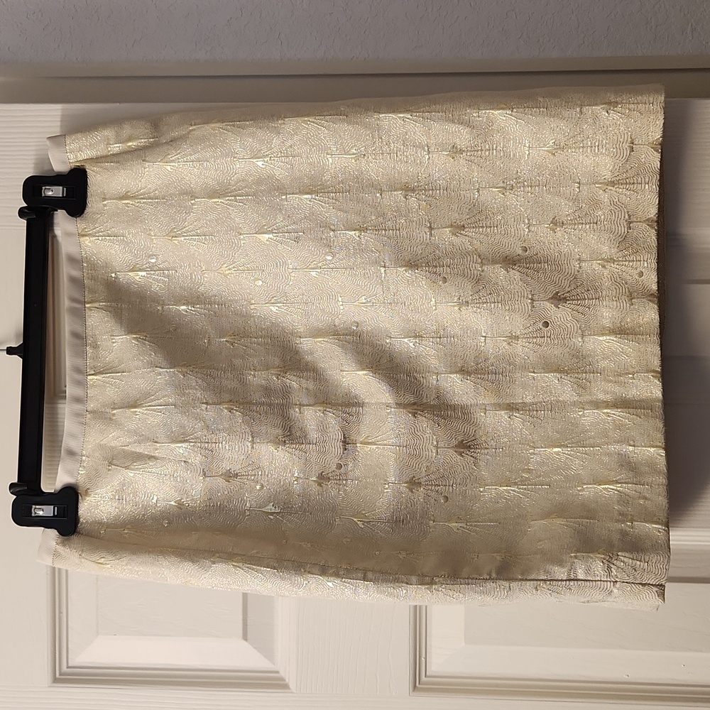 Women's Gold H&M Midi Skirt